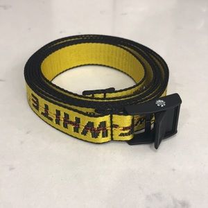 Off White Yellow Industrial belt